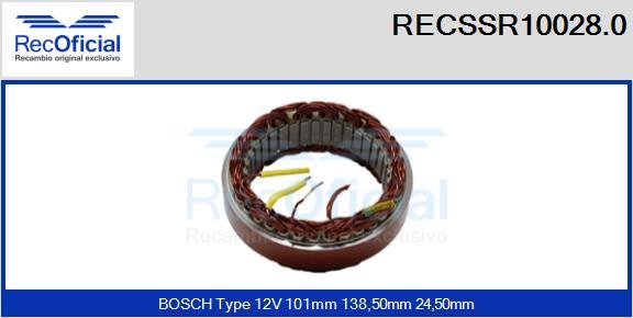 RECOFICIAL RECSSR10028.0 - Stator, alternateur cwaw.fr