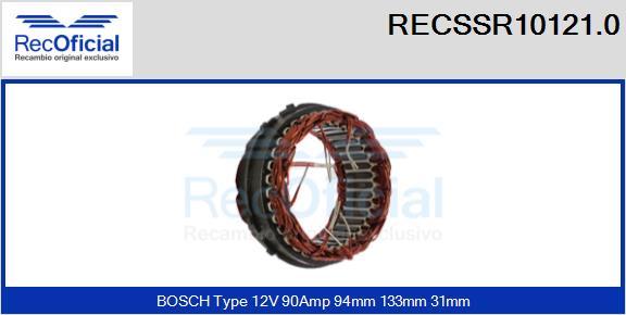 RECOFICIAL RECSSR10121.0 - Stator, alternateur cwaw.fr