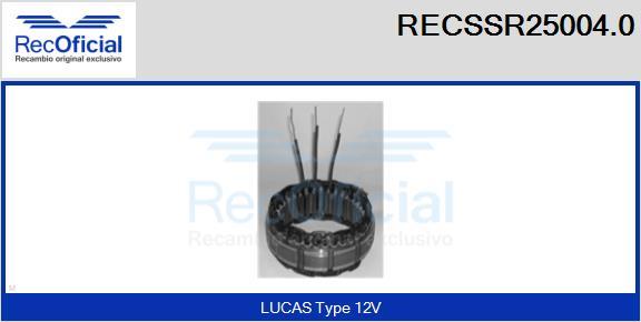 RECOFICIAL RECSSR25004.0 - Stator, alternateur cwaw.fr