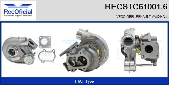 RECOFICIAL RECSTC61001.6 - Turbocompresseur, suralimentation cwaw.fr