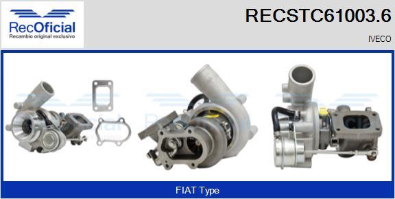 RECOFICIAL RECSTC61003.6 - Turbocompresseur, suralimentation cwaw.fr