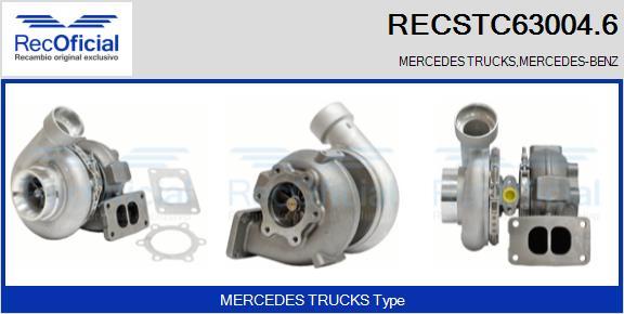 RECOFICIAL RECSTC63004.6 - Turbocompresseur, suralimentation cwaw.fr