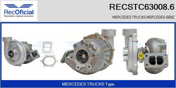 RECOFICIAL RECSTC63008.6 - Turbocompresseur, suralimentation cwaw.fr