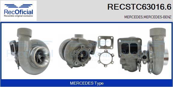 RECOFICIAL RECSTC63016.6 - Turbocompresseur, suralimentation cwaw.fr