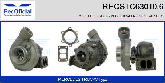 RECOFICIAL RECSTC63010.6 - Turbocompresseur, suralimentation cwaw.fr