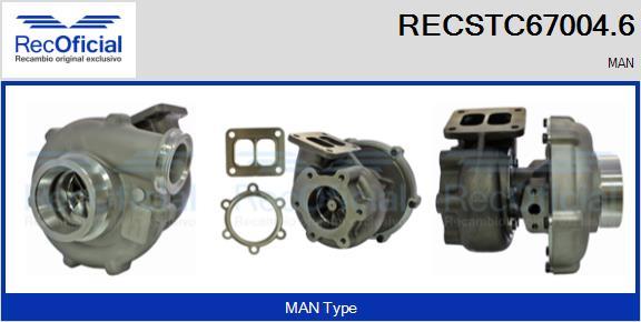 RECOFICIAL RECSTC67004.6 - Turbocompresseur, suralimentation cwaw.fr