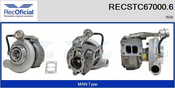 RECOFICIAL RECSTC67000.6 - Turbocompresseur, suralimentation cwaw.fr