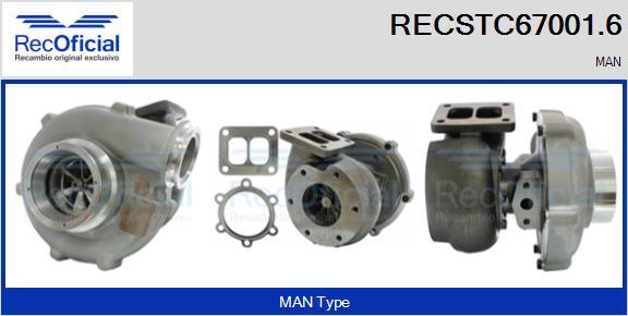 RECOFICIAL RECSTC67001.6 - Turbocompresseur, suralimentation cwaw.fr