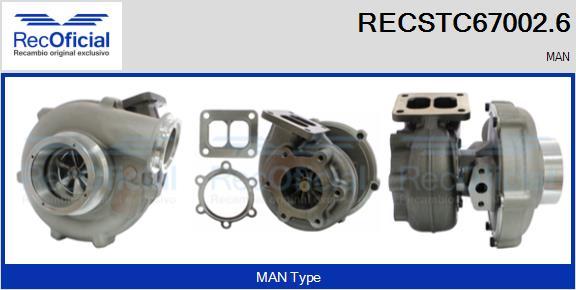 RECOFICIAL RECSTC67002.6 - Turbocompresseur, suralimentation cwaw.fr