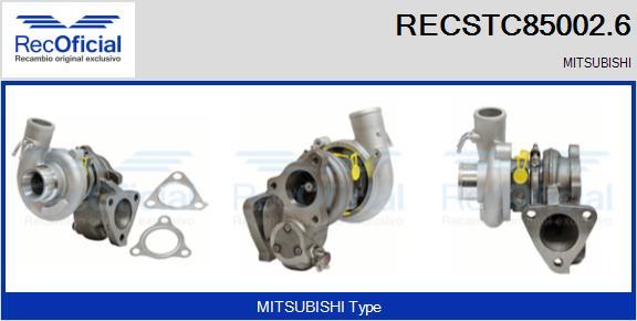 RECOFICIAL RECSTC85002.6 - Turbocompresseur, suralimentation cwaw.fr