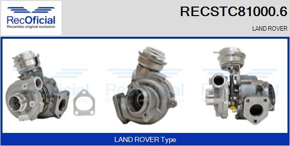 RECOFICIAL RECSTC81000.6 - Turbocompresseur, suralimentation cwaw.fr