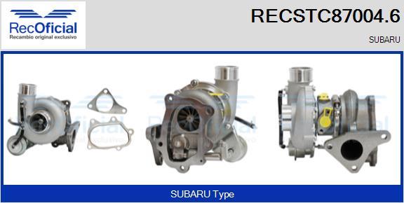 RECOFICIAL RECSTC87004.6 - Turbocompresseur, suralimentation cwaw.fr