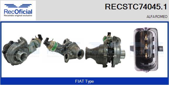 RECOFICIAL RECSTC74045.1 - Turbocompresseur, suralimentation cwaw.fr