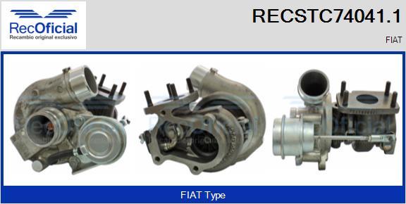 RECOFICIAL RECSTC74041.1 - Turbocompresseur, suralimentation cwaw.fr