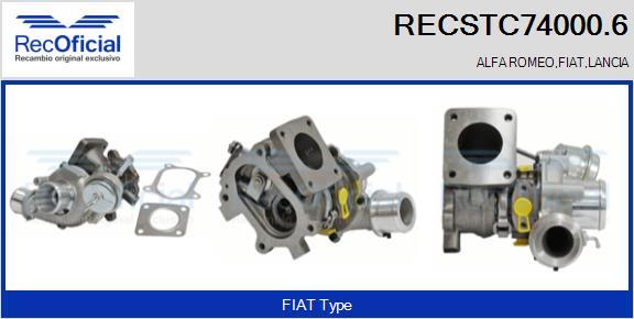 RECOFICIAL RECSTC74000.6 - Turbocompresseur, suralimentation cwaw.fr