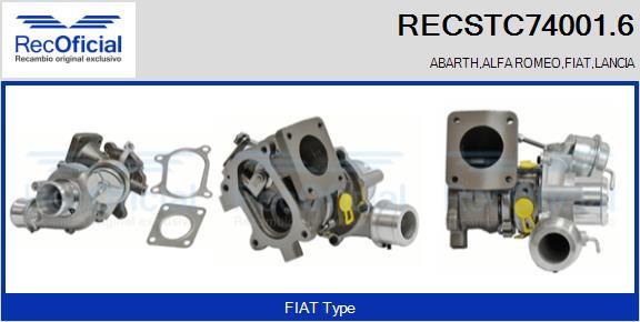 RECOFICIAL RECSTC74001.6 - Turbocompresseur, suralimentation cwaw.fr