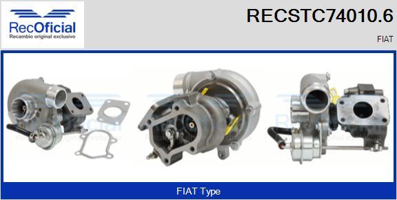 RECOFICIAL RECSTC74010.6 - Turbocompresseur, suralimentation cwaw.fr