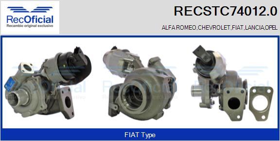 RECOFICIAL RECSTC74012.0 - Turbocompresseur, suralimentation cwaw.fr