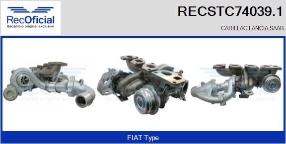 RECOFICIAL RECSTC74039.1 - Turbocompresseur, suralimentation cwaw.fr