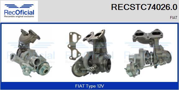 RECOFICIAL RECSTC74026.0 - Turbocompresseur, suralimentation cwaw.fr