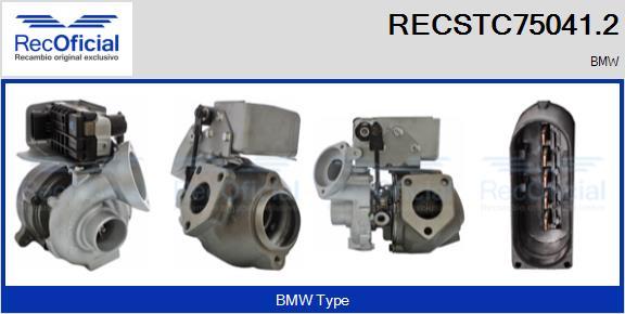 RECOFICIAL RECSTC75041.2 - Turbocompresseur, suralimentation cwaw.fr