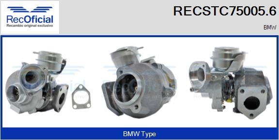 RECOFICIAL RECSTC75005.6 - Turbocompresseur, suralimentation cwaw.fr