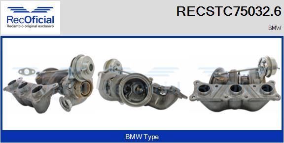 RECOFICIAL RECSTC75032.6 - Turbocompresseur, suralimentation cwaw.fr