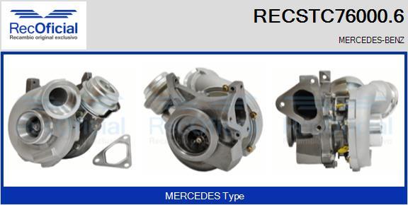 RECOFICIAL RECSTC76000.6 - Turbocompresseur, suralimentation cwaw.fr