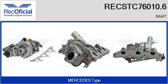 RECOFICIAL RECSTC76010.6 - Turbocompresseur, suralimentation cwaw.fr