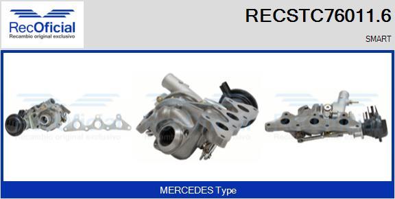 RECOFICIAL RECSTC76011.6 - Turbocompresseur, suralimentation cwaw.fr