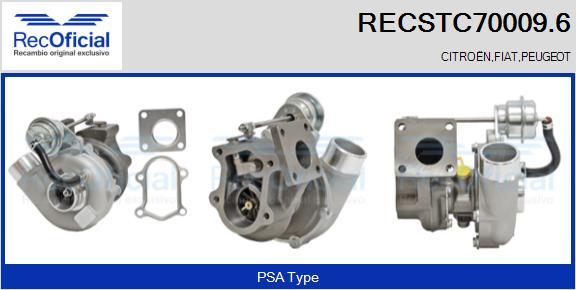 RECOFICIAL RECSTC70009.6 - Turbocompresseur, suralimentation cwaw.fr