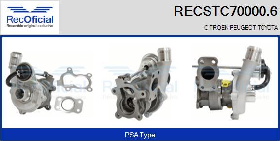 RECOFICIAL RECSTC70000.6 - Turbocompresseur, suralimentation cwaw.fr