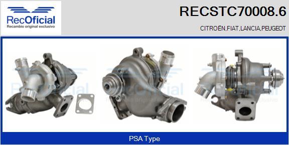 RECOFICIAL RECSTC70008.6 - Turbocompresseur, suralimentation cwaw.fr