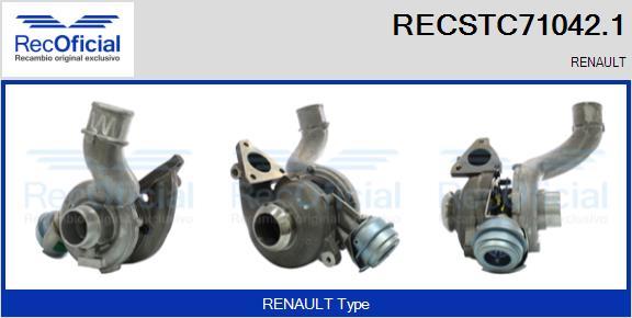 RECOFICIAL RECSTC71042.1 - Turbocompresseur, suralimentation cwaw.fr