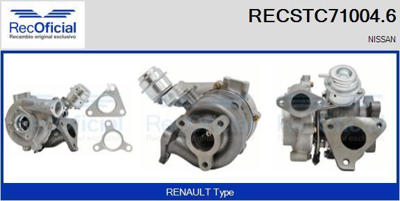 RECOFICIAL RECSTC71004.6 - Turbocompresseur, suralimentation cwaw.fr