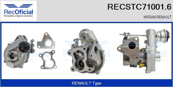 RECOFICIAL RECSTC71001.6 - Turbocompresseur, suralimentation cwaw.fr