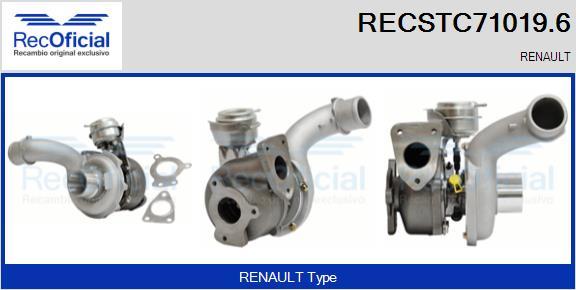 RECOFICIAL RECSTC71019.6 - Turbocompresseur, suralimentation cwaw.fr