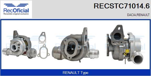 RECOFICIAL RECSTC71014.6 - Turbocompresseur, suralimentation cwaw.fr