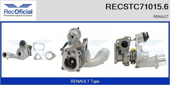 RECOFICIAL RECSTC71015.6 - Turbocompresseur, suralimentation cwaw.fr