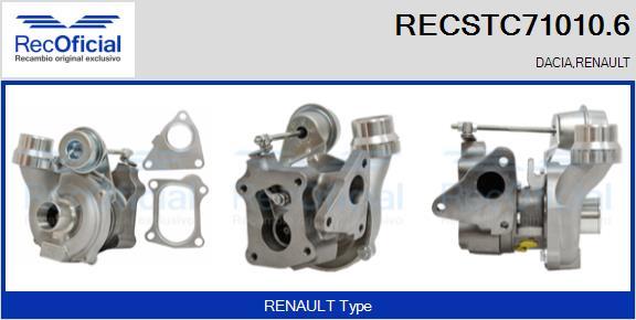 RECOFICIAL RECSTC71010.6 - Turbocompresseur, suralimentation cwaw.fr