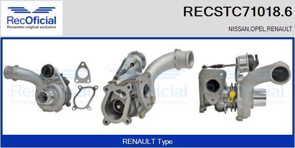 RECOFICIAL RECSTC71018.6 - Turbocompresseur, suralimentation cwaw.fr