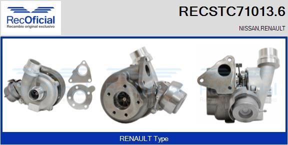 RECOFICIAL RECSTC71013.6 - Turbocompresseur, suralimentation cwaw.fr