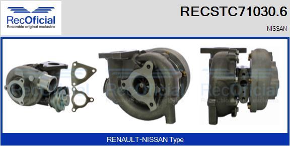 RECOFICIAL RECSTC71030.6 - Turbocompresseur, suralimentation cwaw.fr