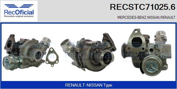 RECOFICIAL RECSTC71025.6 - Turbocompresseur, suralimentation cwaw.fr