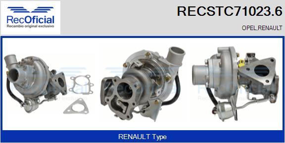 RECOFICIAL RECSTC71023.6 - Turbocompresseur, suralimentation cwaw.fr