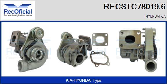 RECOFICIAL RECSTC78019.6 - Turbocompresseur, suralimentation cwaw.fr