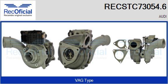 RECOFICIAL RECSTC73054.6 - Turbocompresseur, suralimentation cwaw.fr