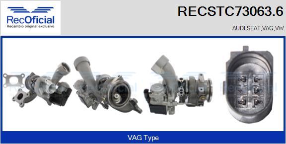 RECOFICIAL RECSTC73063.6 - Turbocompresseur, suralimentation cwaw.fr