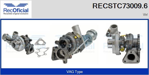 RECOFICIAL RECSTC73009.6 - Turbocompresseur, suralimentation cwaw.fr