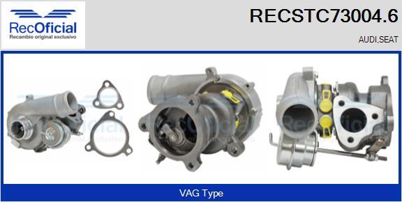 RECOFICIAL RECSTC73004.6 - Turbocompresseur, suralimentation cwaw.fr